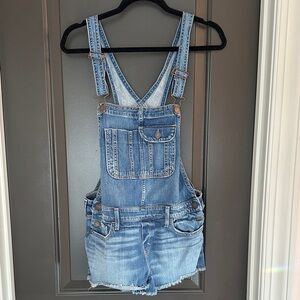 Abercrombie & Fitch Blue‎ Denim Overalls
